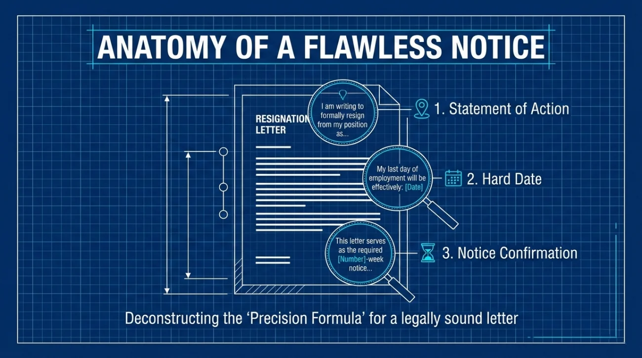 Two Weeks Notice Resignation Letter: The #1 Safe Template for HR 3 Anatomy Of A Flawless Notice Letter