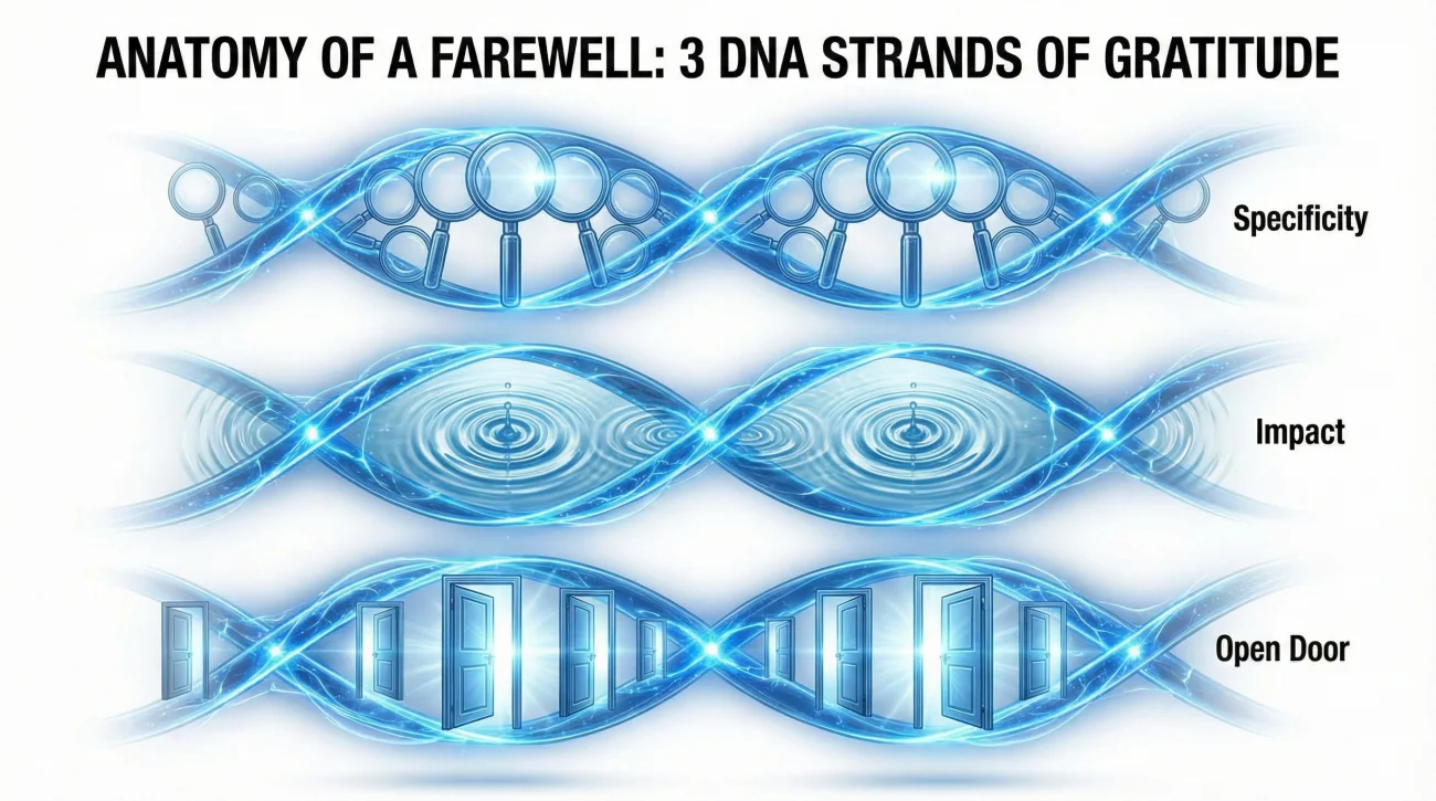 Thank You Email to Boss: Showing Appreciation (Samples) 3 Anatomy Of Farewell Gratitude DNA