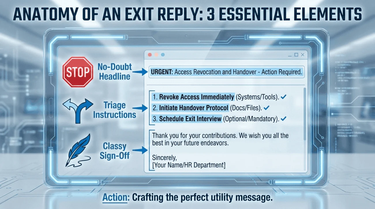 Resignation Auto-Reply: Best Out-of-Office Messages 3 Anatomy Of Exit Auto Reply