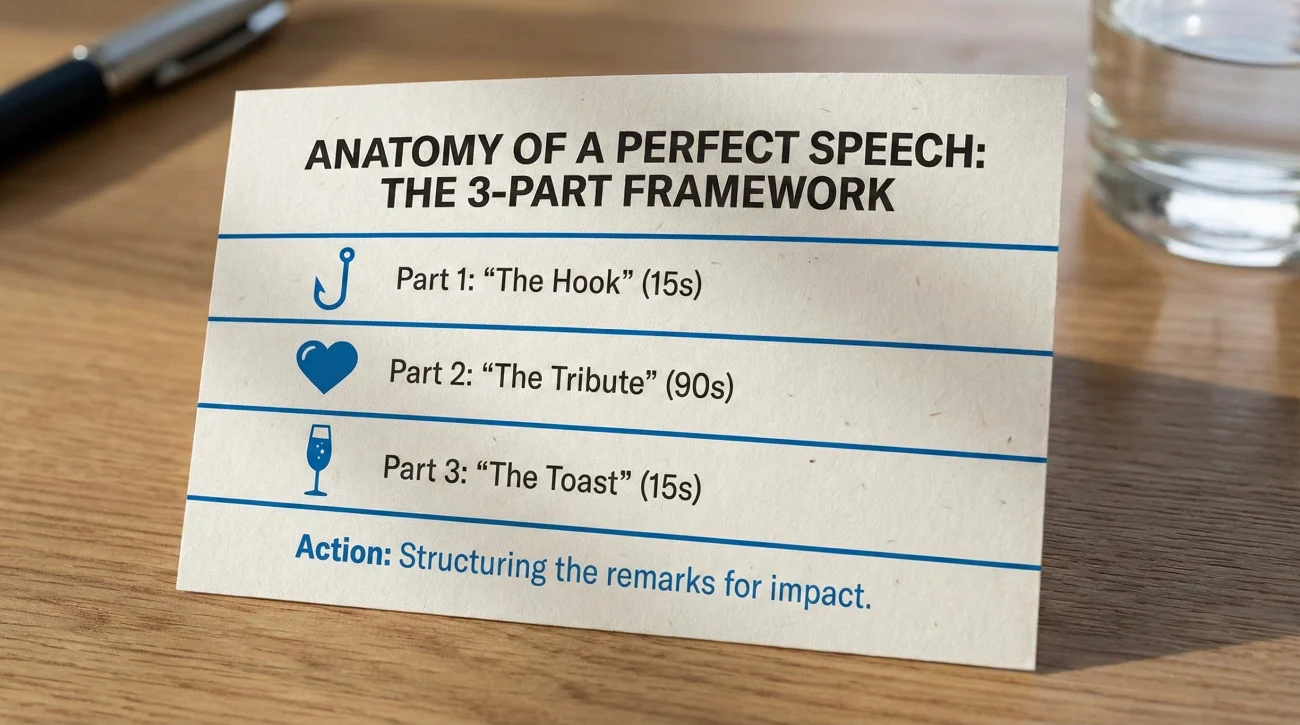 Farewell Speech Samples: What to Say at Your Going-Away Party 3 Anatomy Of A Speech - 3 Part Framework