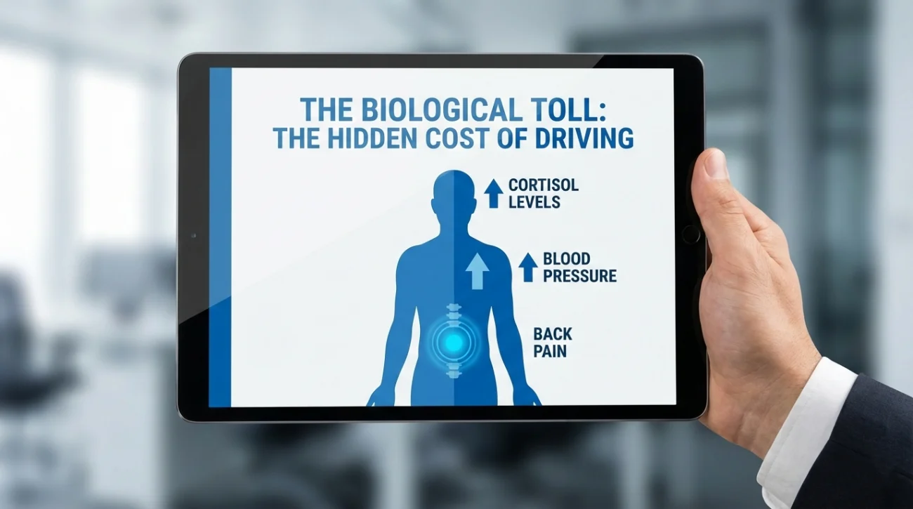 Biological Toll Of Commuting - Health Impact Infographic