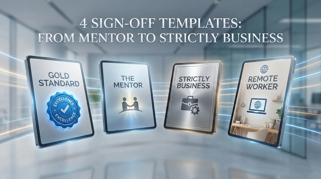 Last Working Day Email to Boss: The Final Sign-Off 4 Boss Sign-Off Templates Collection
