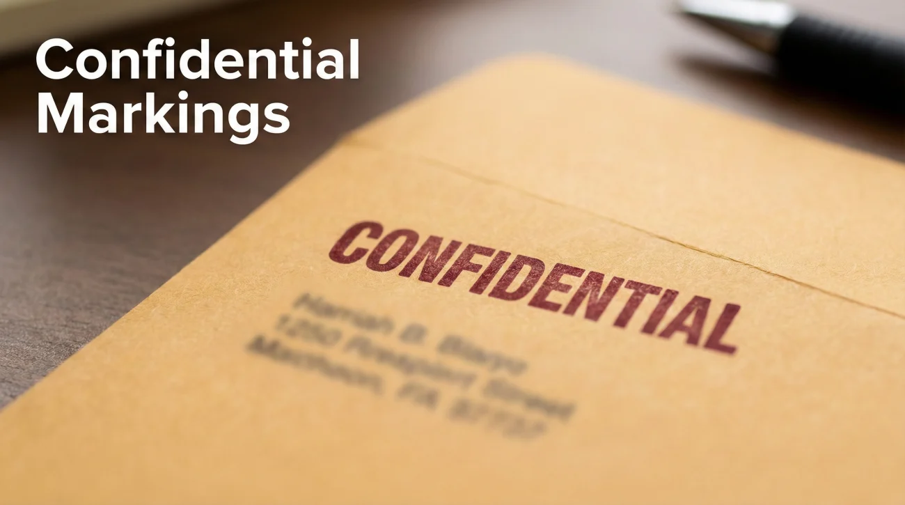 Confidential Marking - Privacy Signal