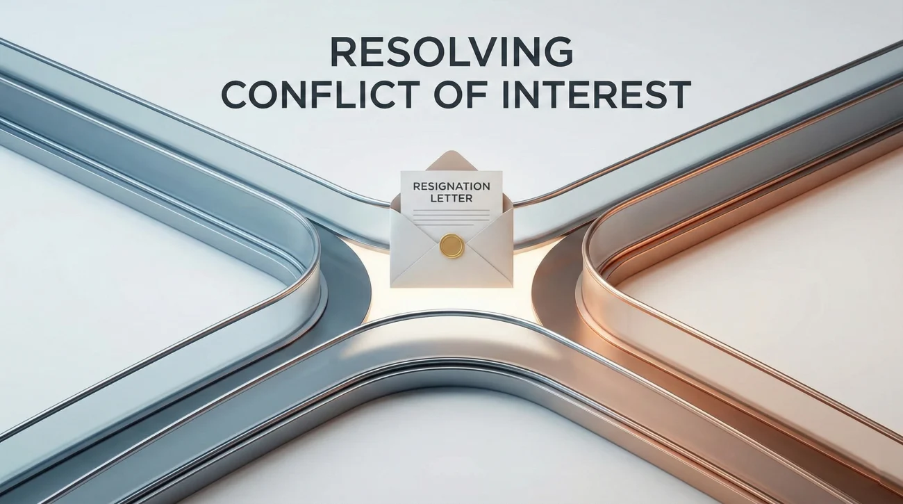 Board Member Resignation Letter: Stepping Down Formally 5 Conflict Of Interest Resignation