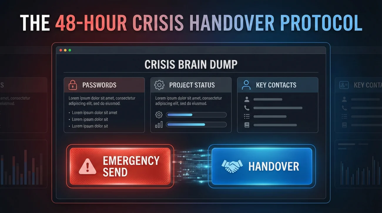 Crisis Handover Protocol - The Bus Factor