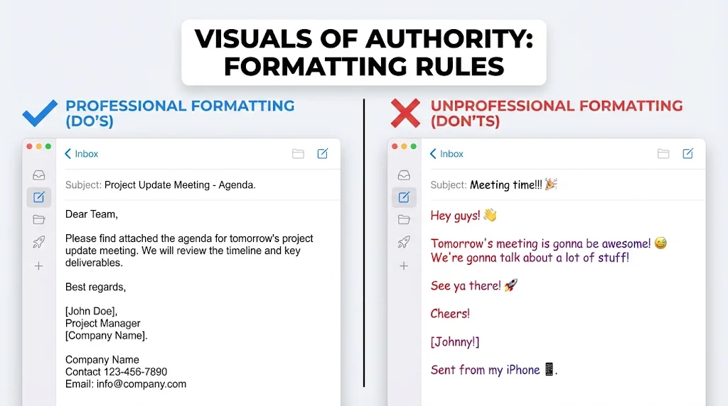 Email Formatting Rules - Visual Authority