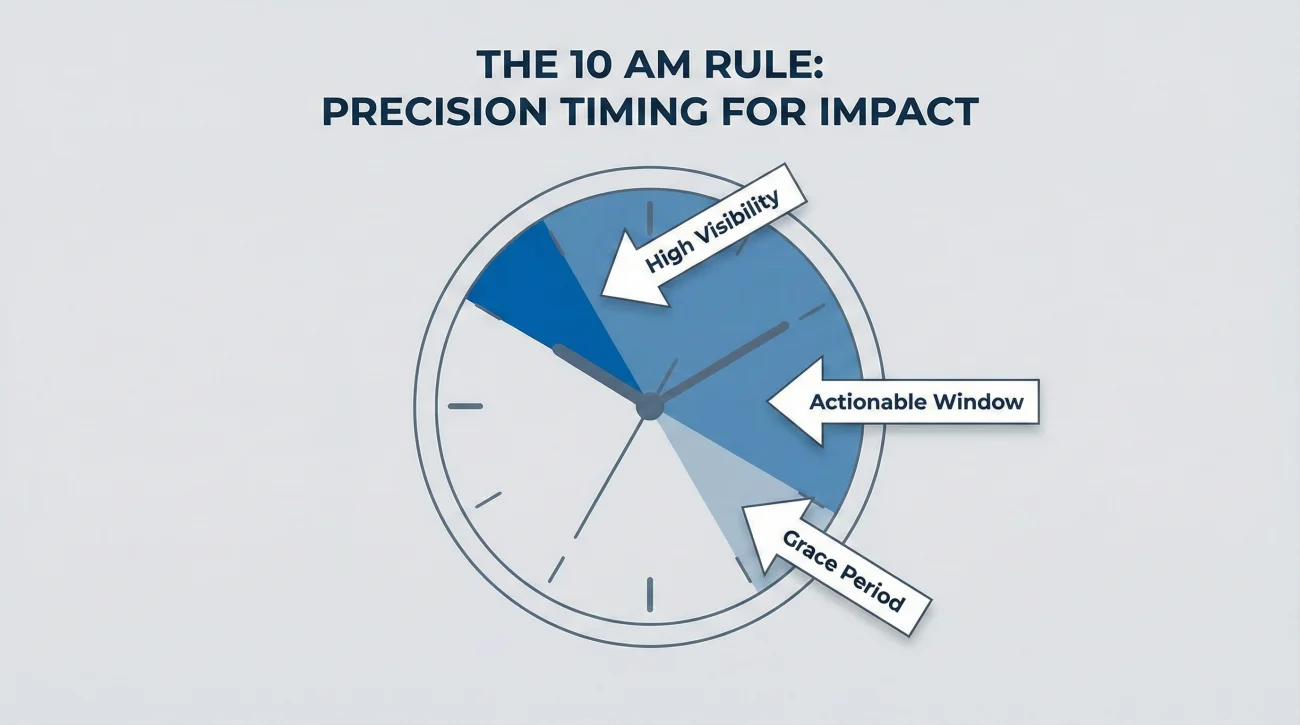 Last Working Day Email to Team: "Today is My Last Day" 2 Email Timing Strategy - The 10 AM Rule