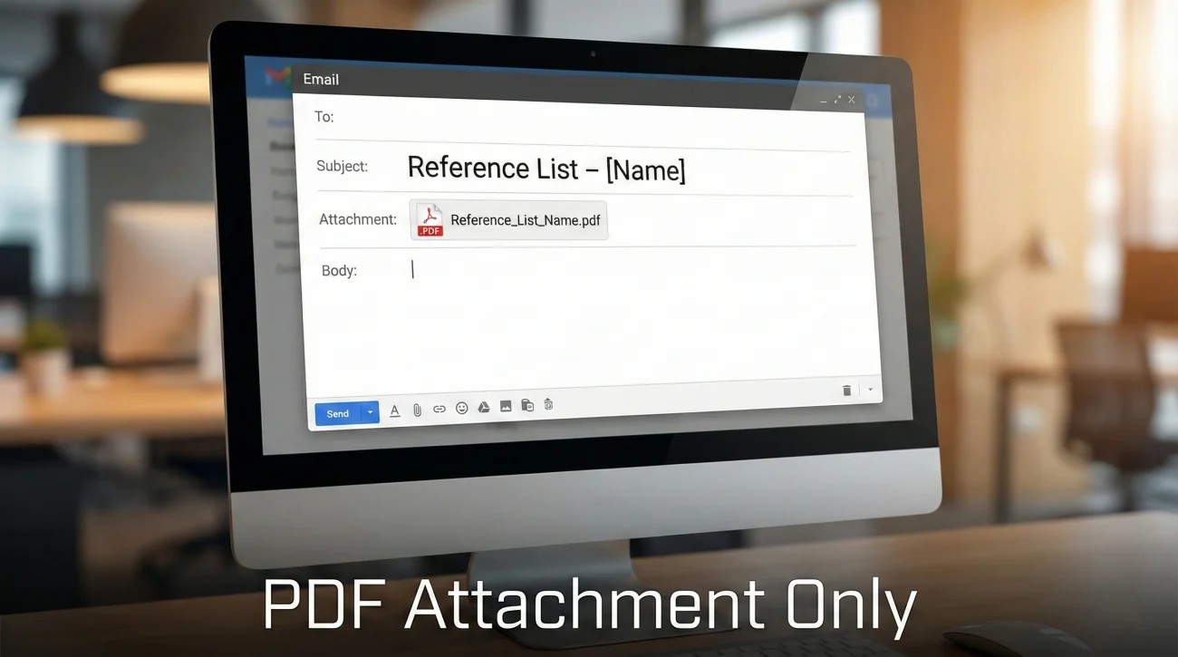Reference List Template: How to Format for Recruiters 5 Emailing References As PDF Attachment