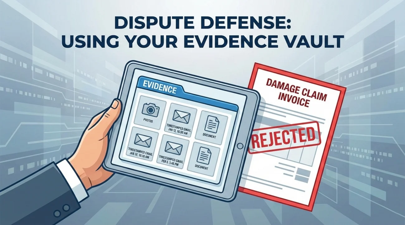 Equipment Dispute Defense Evidence Vault