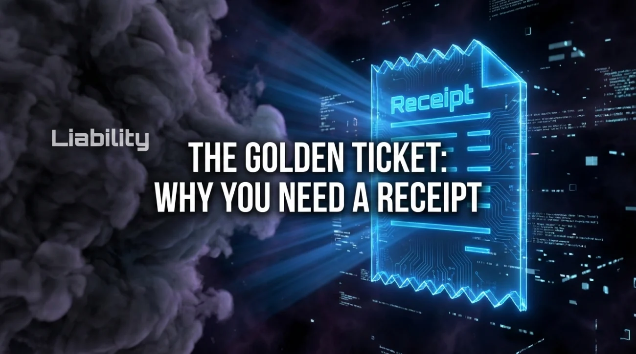Equipment Return Receipt Golden Ticket
