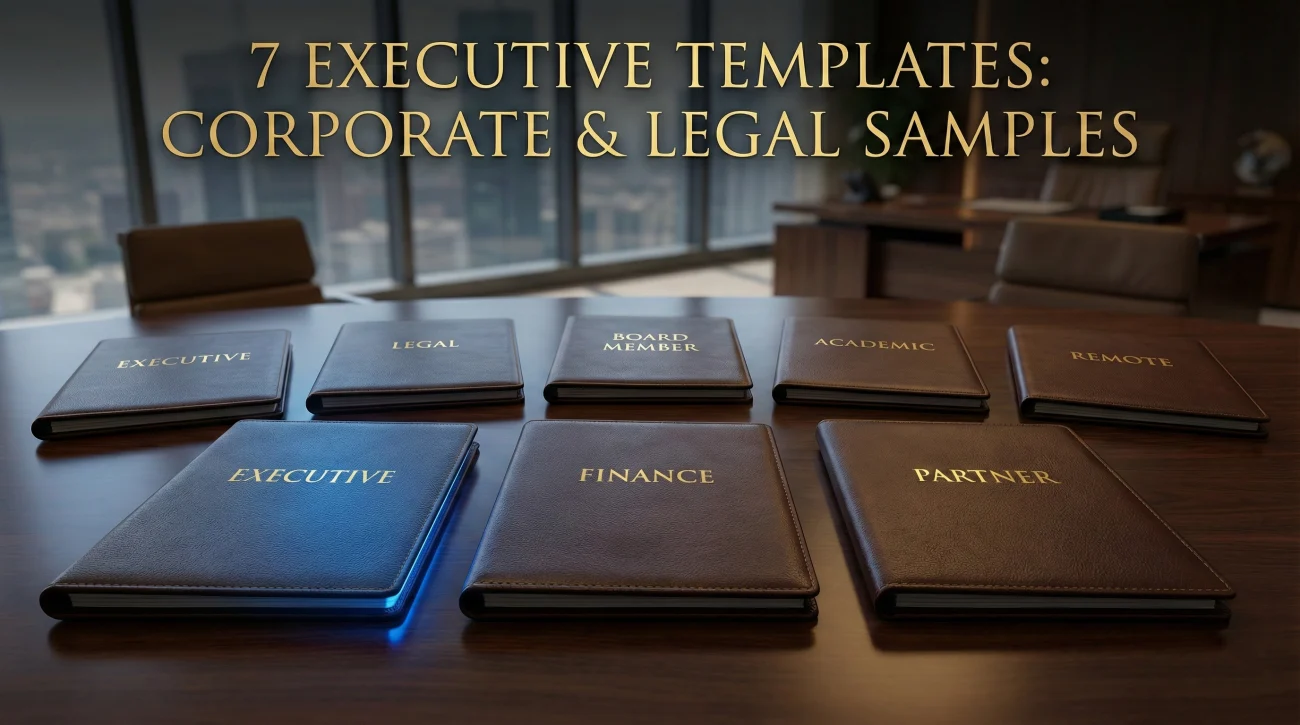 Executive Resignation Templates - Corporate And Legal