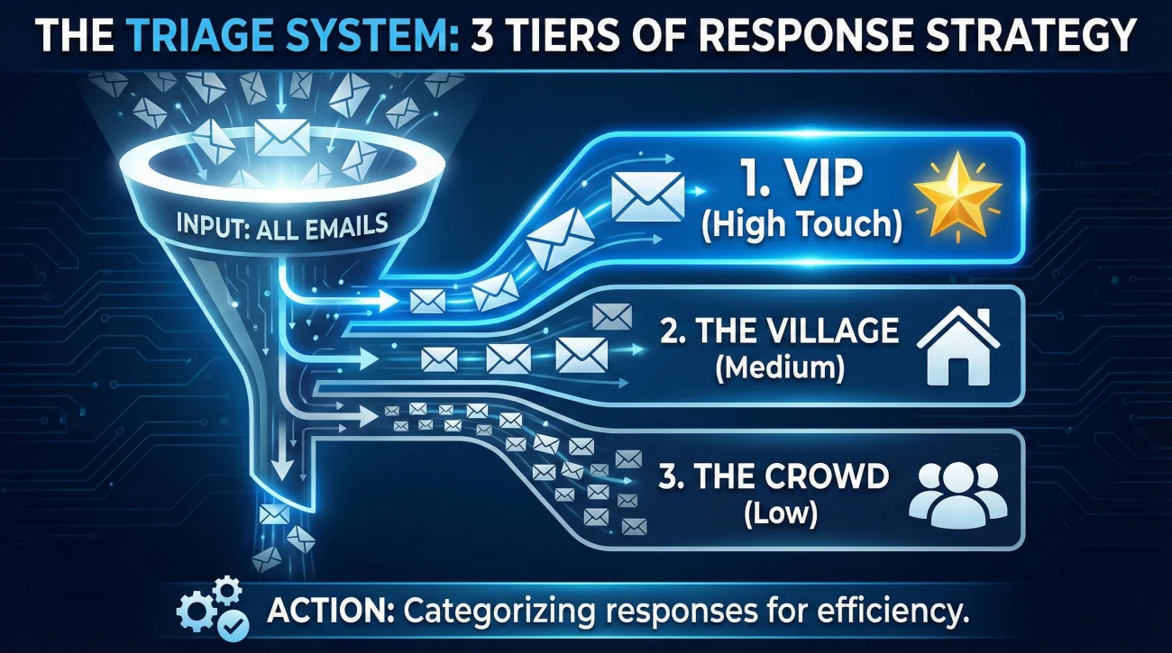 Exit Email Triage Strategy Tiers