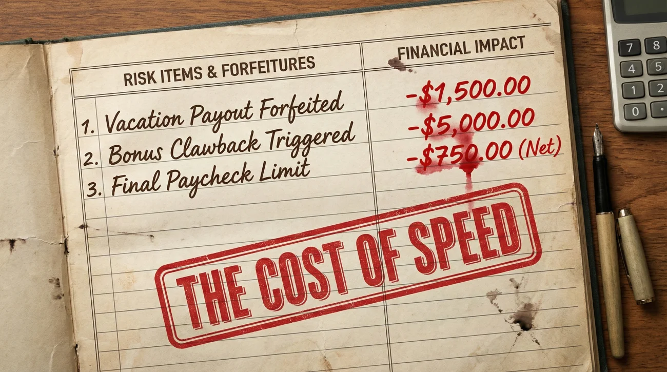Financial Cost Of Fast Resignation
