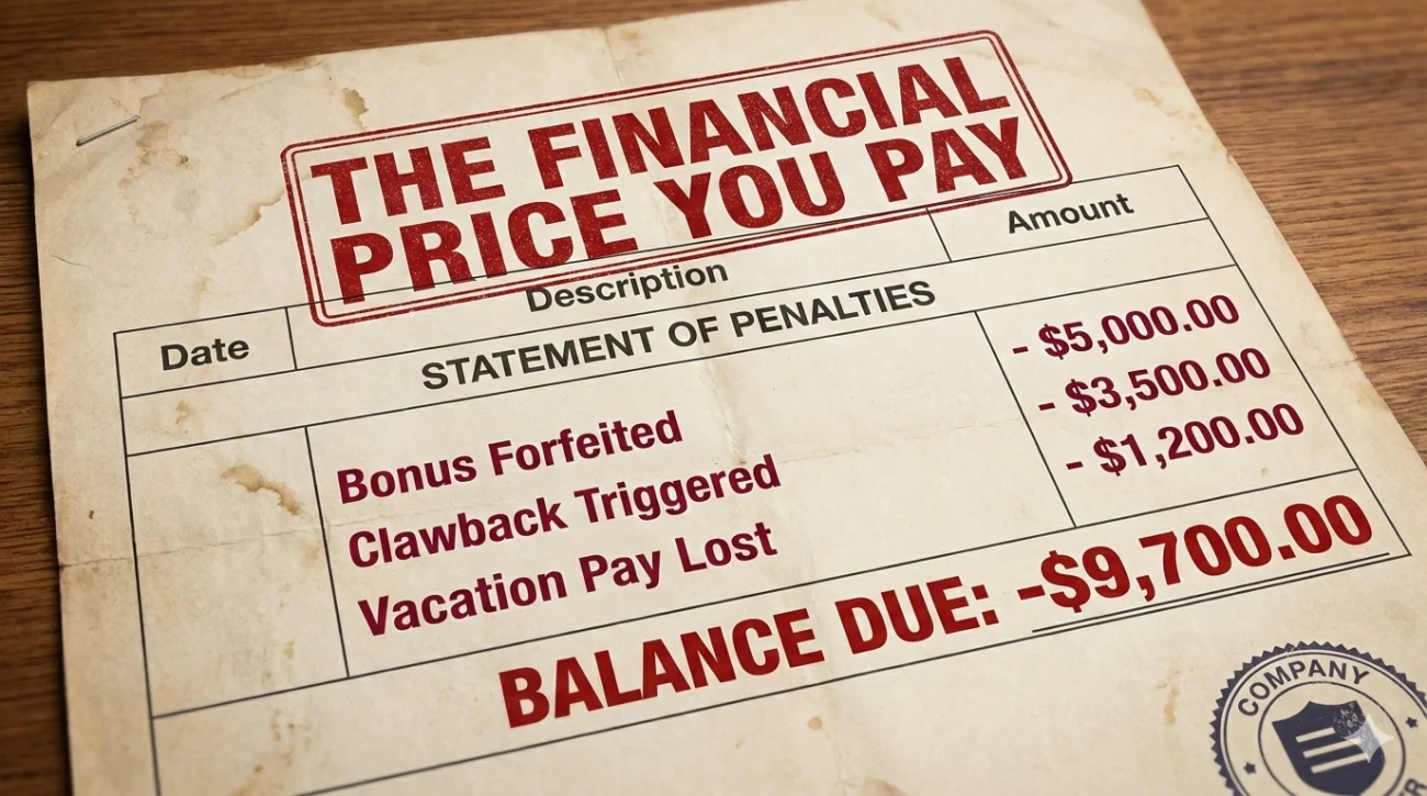 No Notice Resignation Letter: Quitting on the Spot (Emergency Only) 4 Financial Cost Of No Notice Resignation
