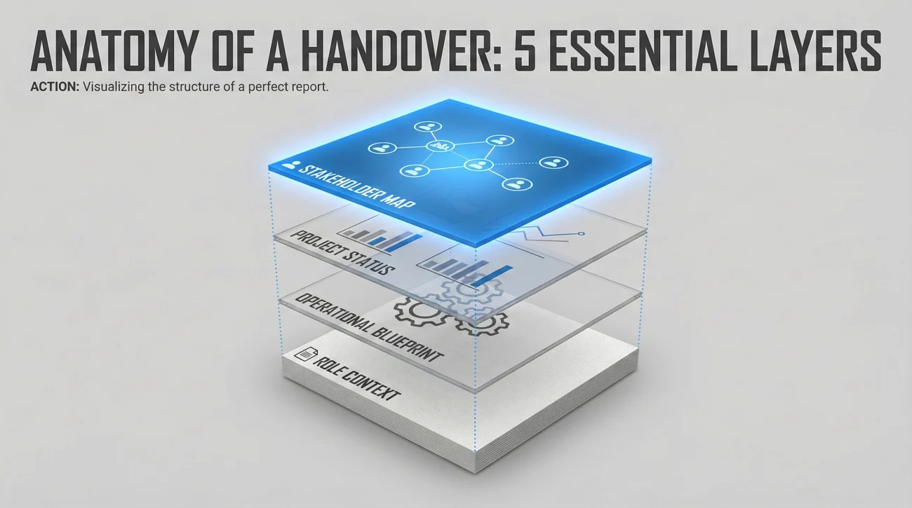 Handover Report Template: Essential Checklist (Word/Excel) 3 Handover Anatomy - 5 Essential Layers