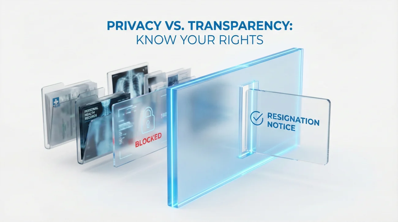 Health Resignation Privacy - Need To Know Vs Context