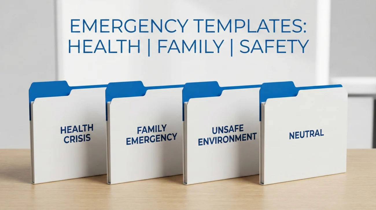 Immediate Resignation Templates Crisis Scenarios