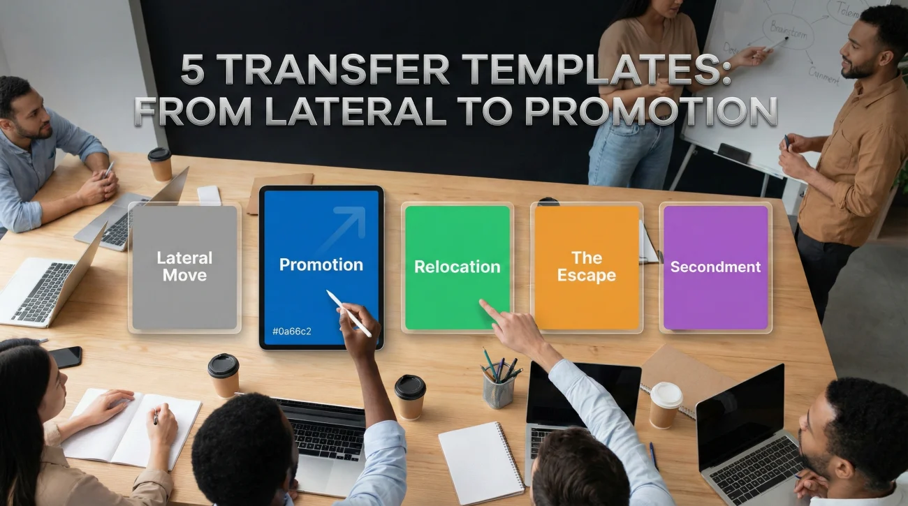 Farewell Email for Internal Transfer: Moving to a New Team 4 Internal Transfer Templates Collection