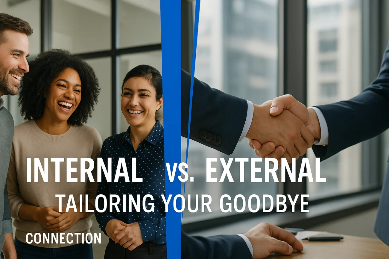 The Ultimate Guide to Goodbye & Farewell Emails (50+ Templates) 5 Internal Vs External Goodbye Strategy