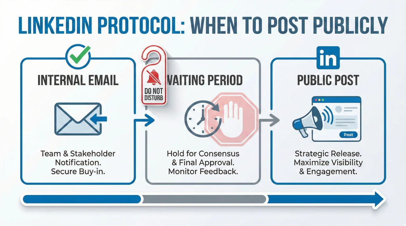 Resignation Email to Coworkers: 7 Friendly Goodbye Examples to Announce You're Leaving 5 LinkedIn Posting Protocol - Timing Strategy
