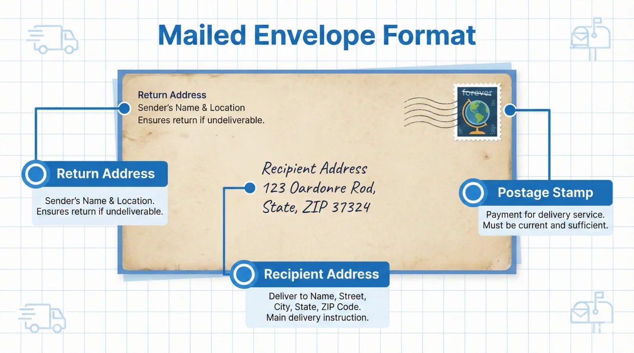 Mailed Envelope Format - The Complete Routing