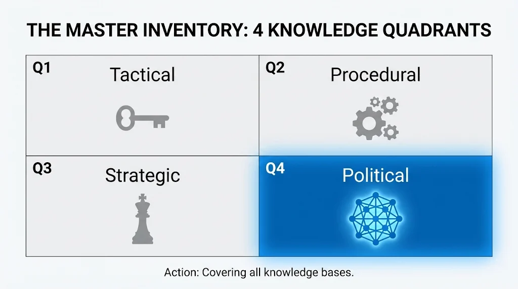 The Ultimate Job Handover Checklist (Don't Miss Anything) 4 Master Inventory Quadrants