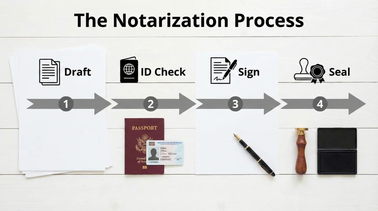 Notarization Workflow - Four Step Guide