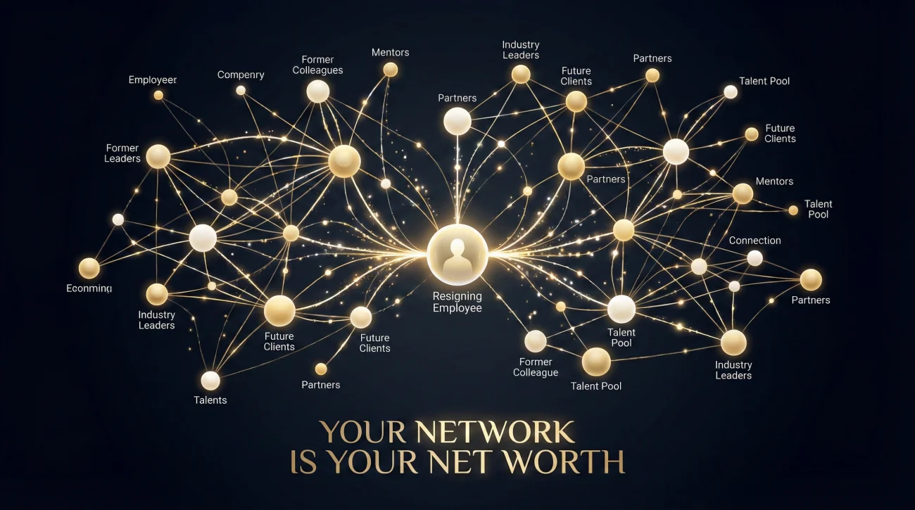 Professional Resignation Letter: How to Quit Without Burning Bridges 5 Professional Network Growth Map