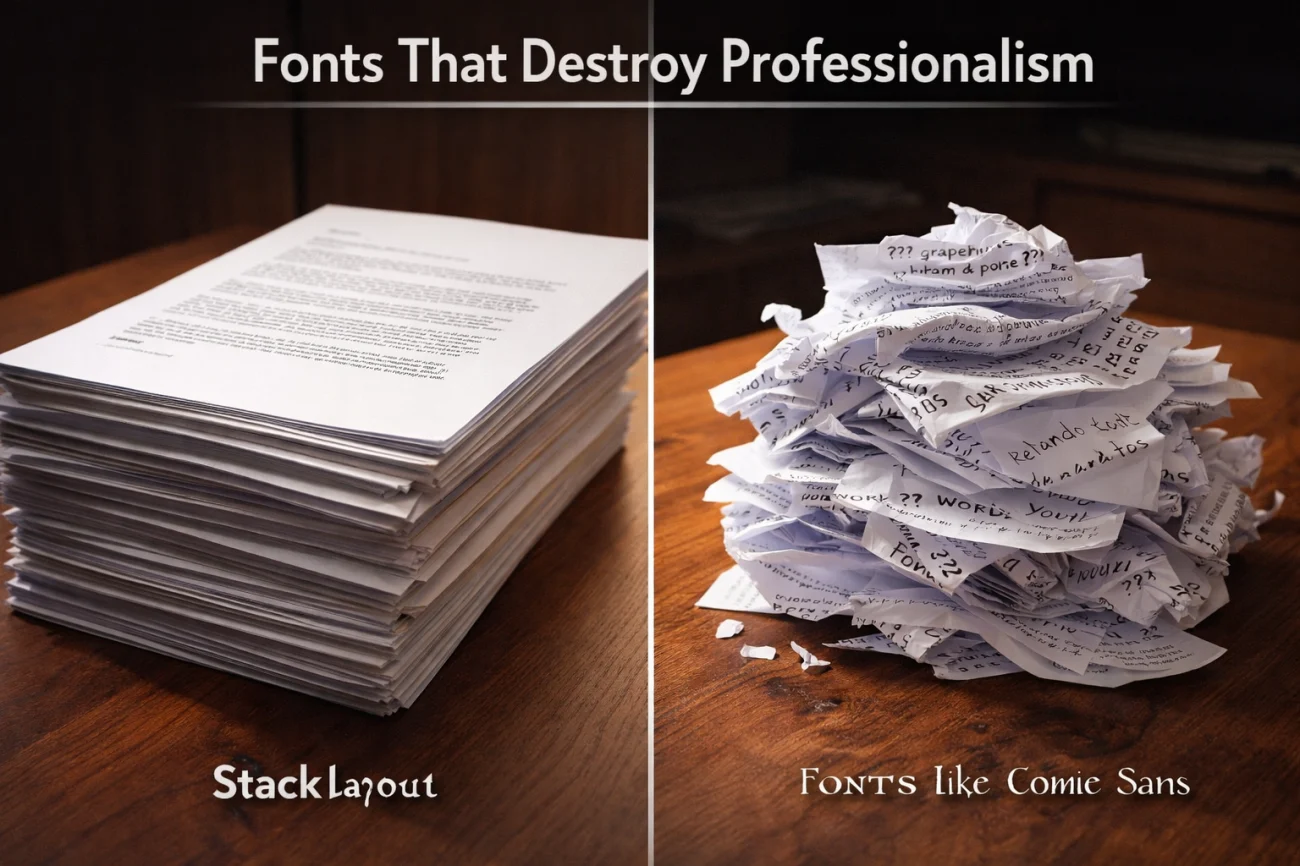 Professionalism Vs Bad Typography