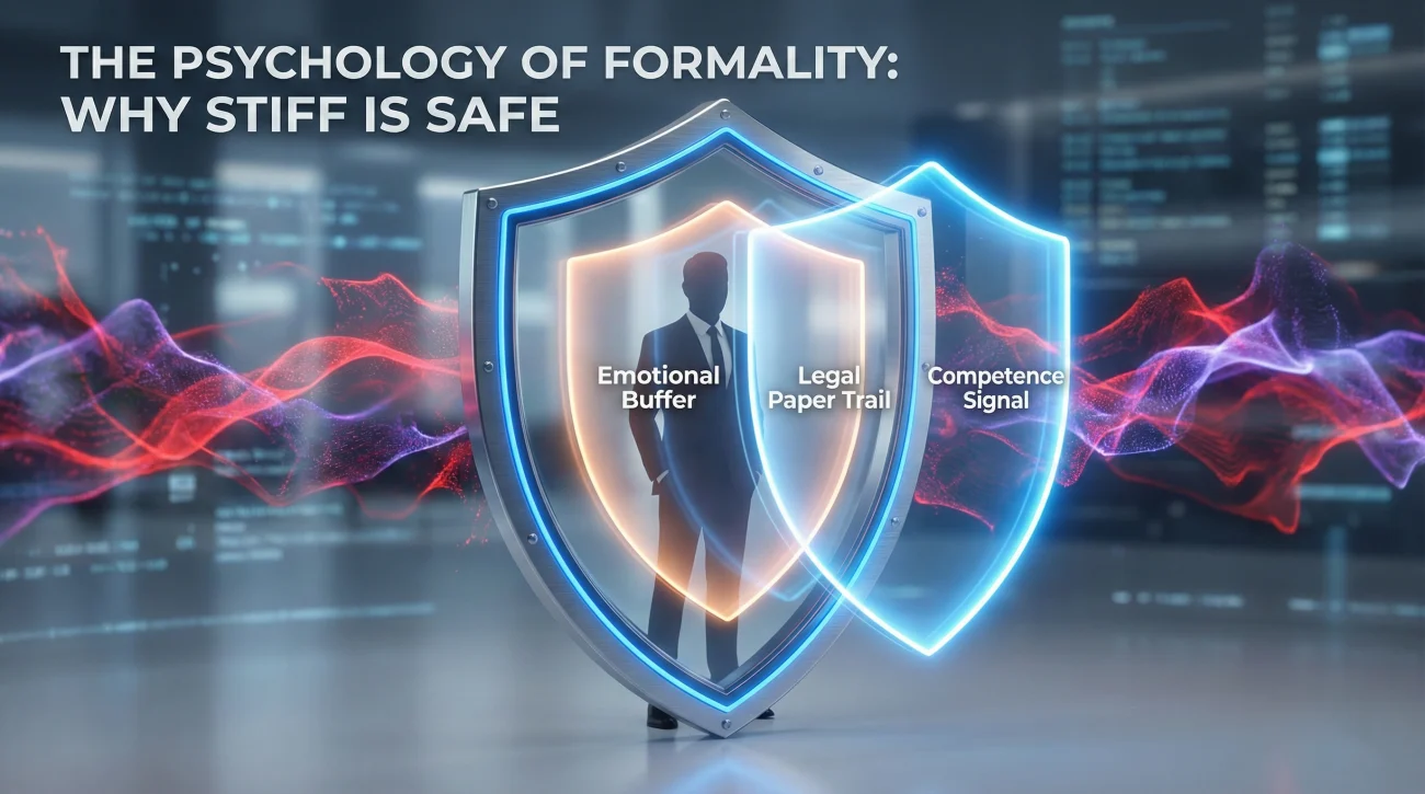 Psychology Of Formality - Emotional Distancing And Protection