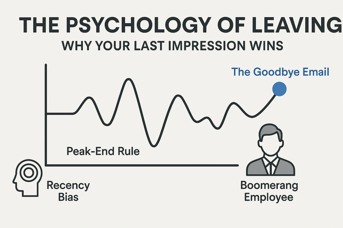 The Ultimate Guide to Goodbye & Farewell Emails (50+ Templates) 3 Psychology Of Leaving - Peak End Rule