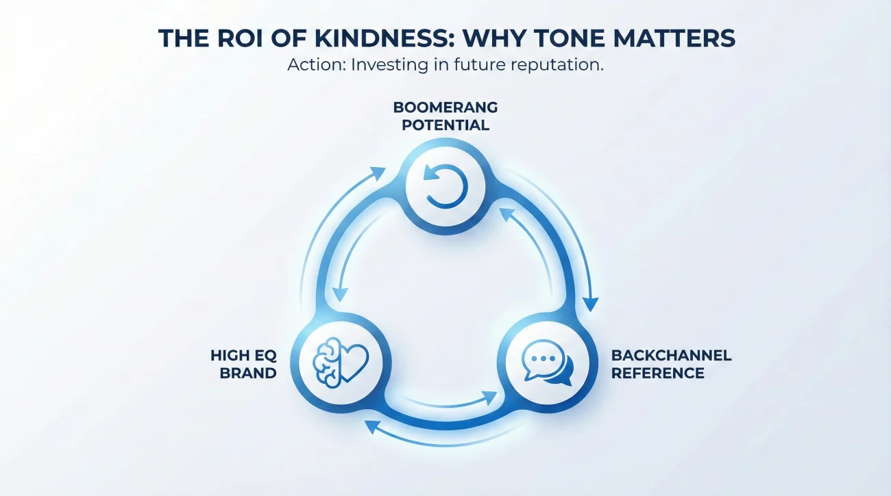 Polite Resignation Email: 7 Gracious Templates to Keep Your Network Strong 2 ROI Of Kindness - Career Benefits