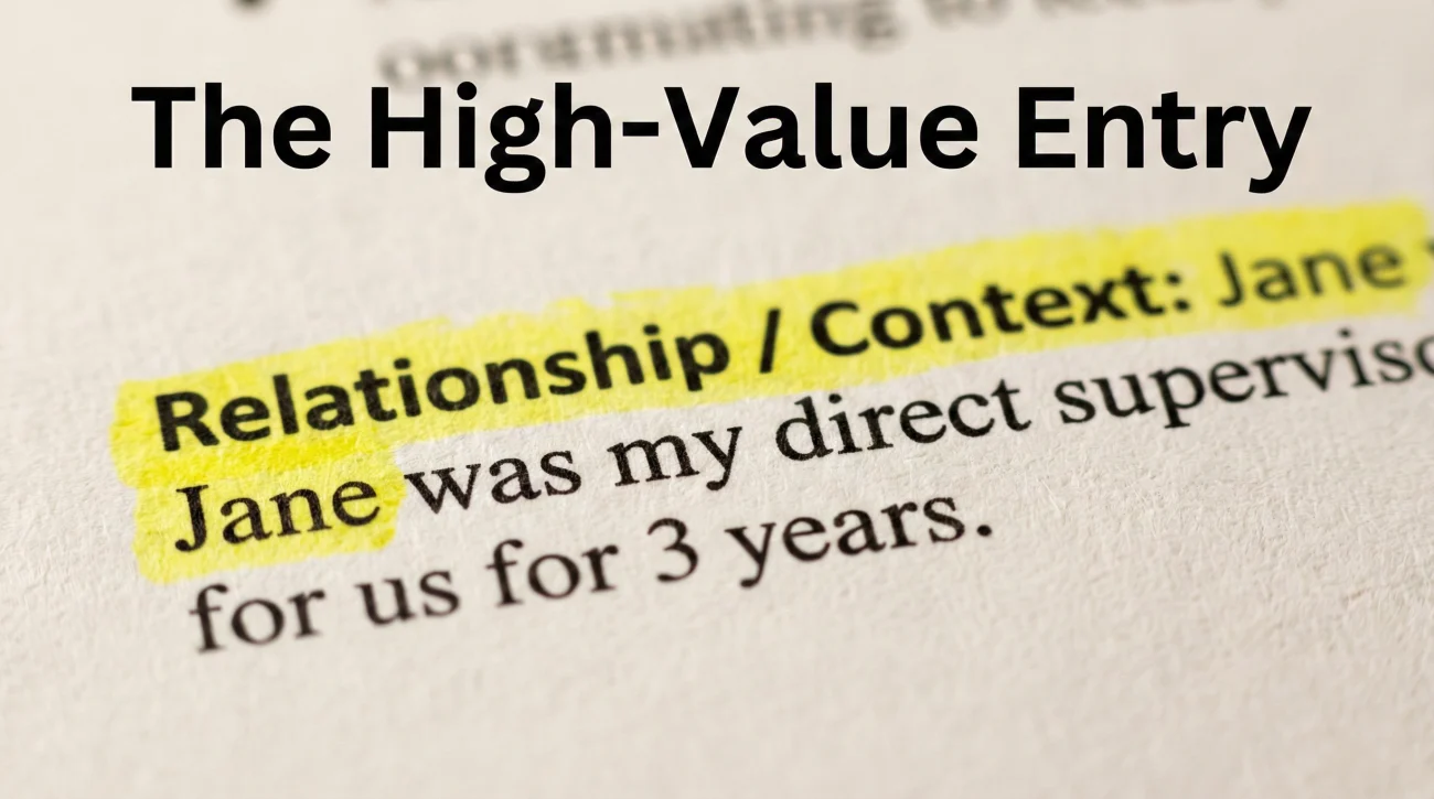 Reference List Template: How to Format for Recruiters 3 Reference Entry With Context Line