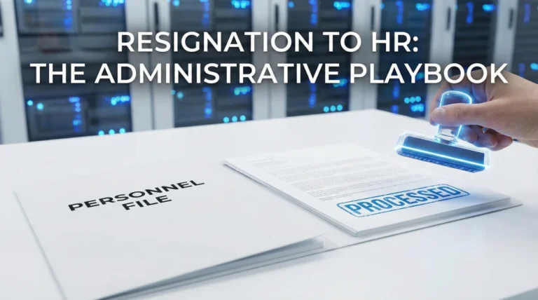Resignation Email to HR: The Formal Notification Template