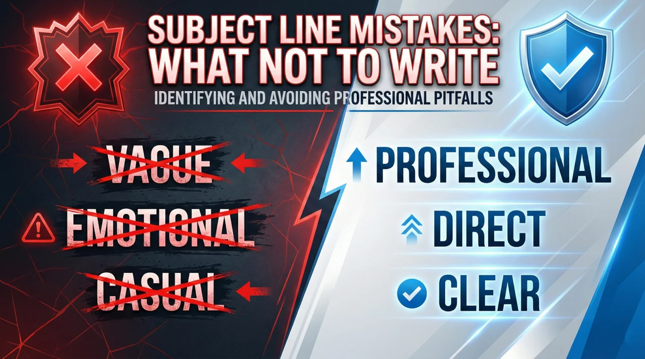 Resignation Subject Line Mistakes - Red Flags To Avoid