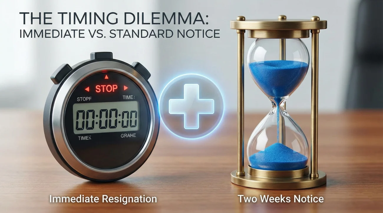 Resignation Timing Strategy - Immediate Vs Standard Notice