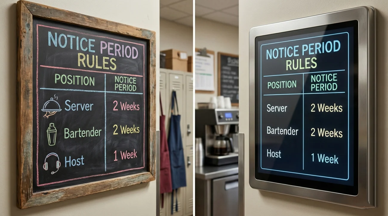 Server & Waitress Resignation Letter: Shift Coverage Templates 2 Restaurant Notice Period By Position