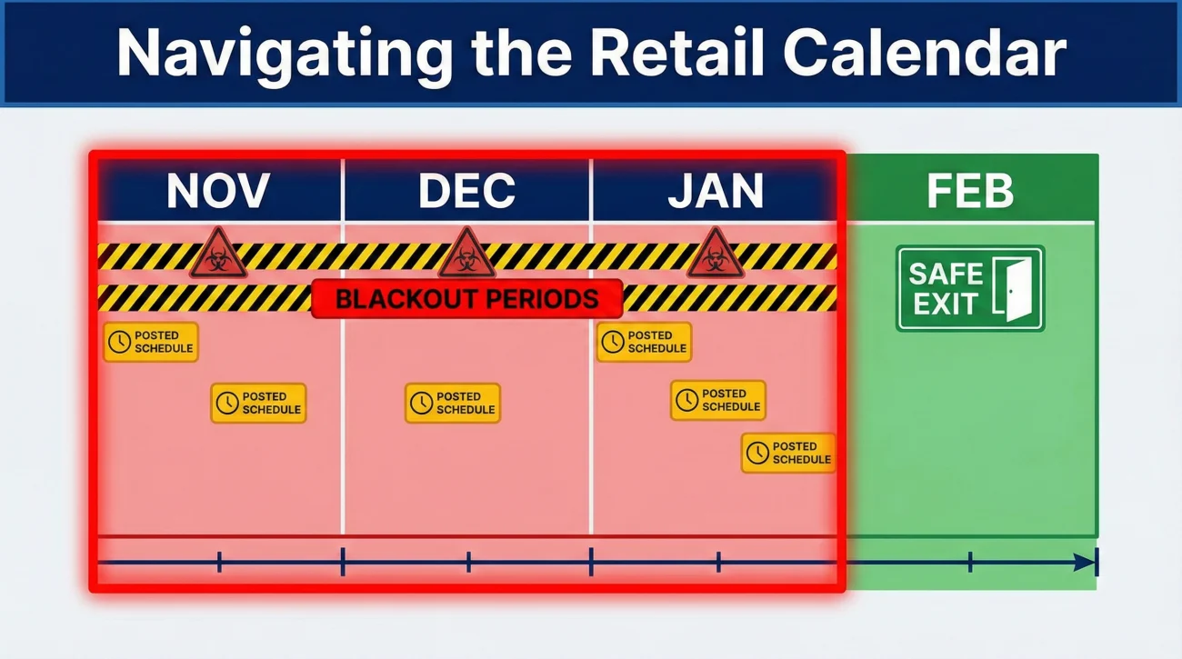 Retail Resignation Blackout Dates