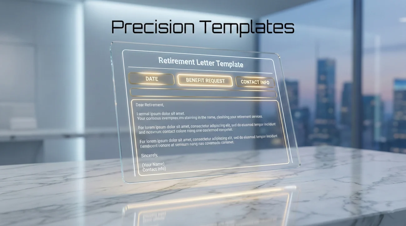 Retirement Letter Precision Structure