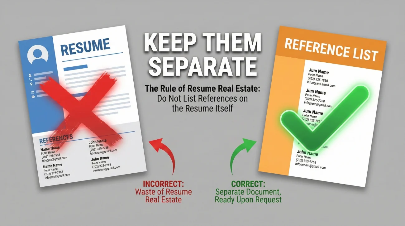 Reference List Template: How to Format for Recruiters 2 Separate Resume And Reference List