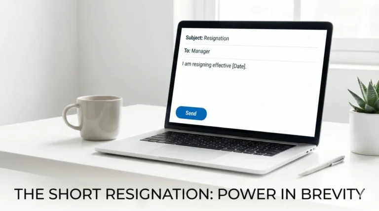 Short Resignation Email: The “3-Sentence” Rule for a Quick Exit