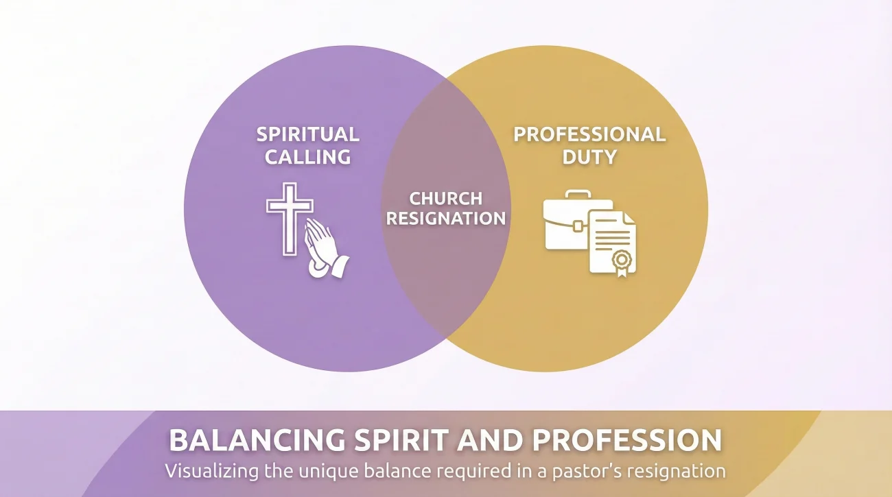 Church Resignation Letter: Samples for Pastors & Ministry Leaders 2 Spiritual Vs Professional Resignation Balance