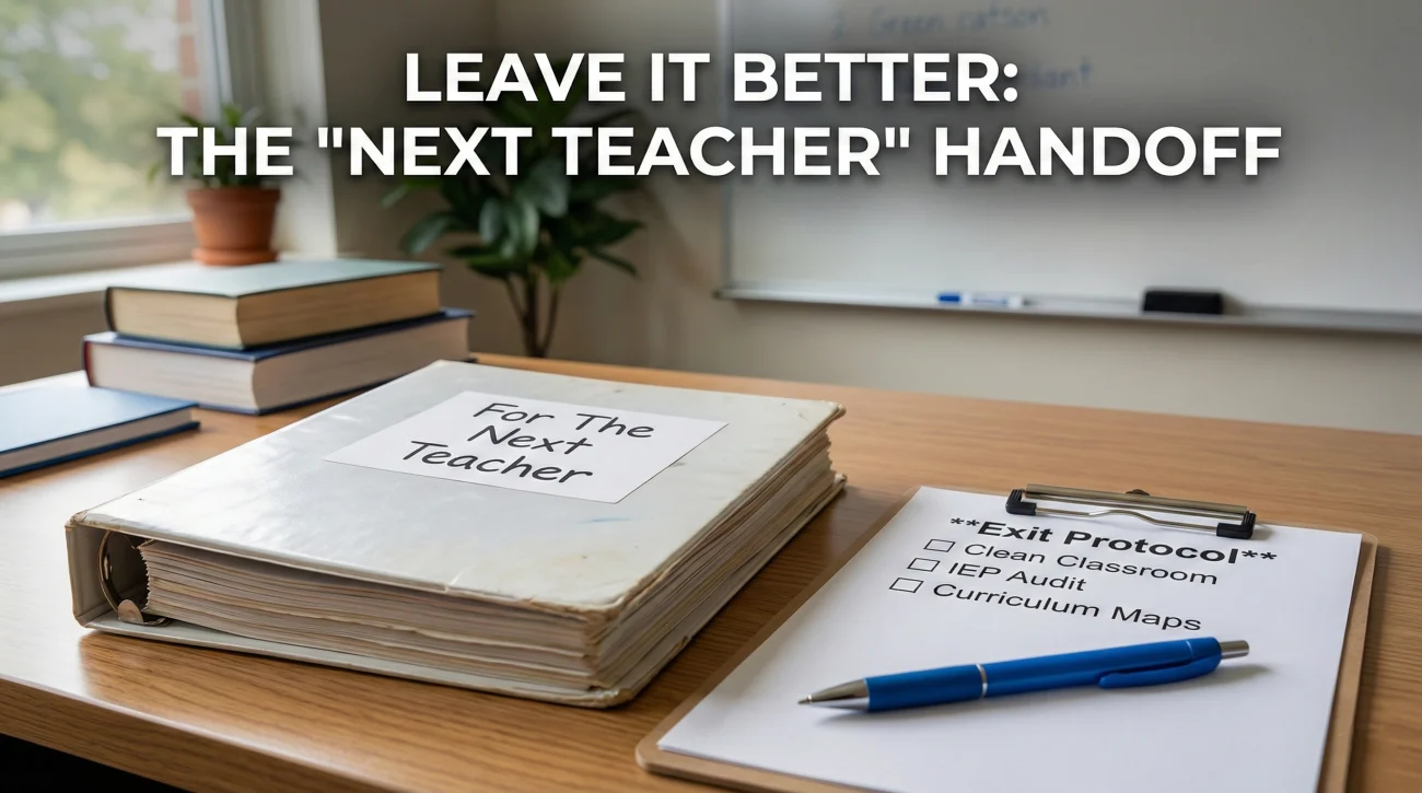 Teacher Exit Strategy - The Next Teacher Binder