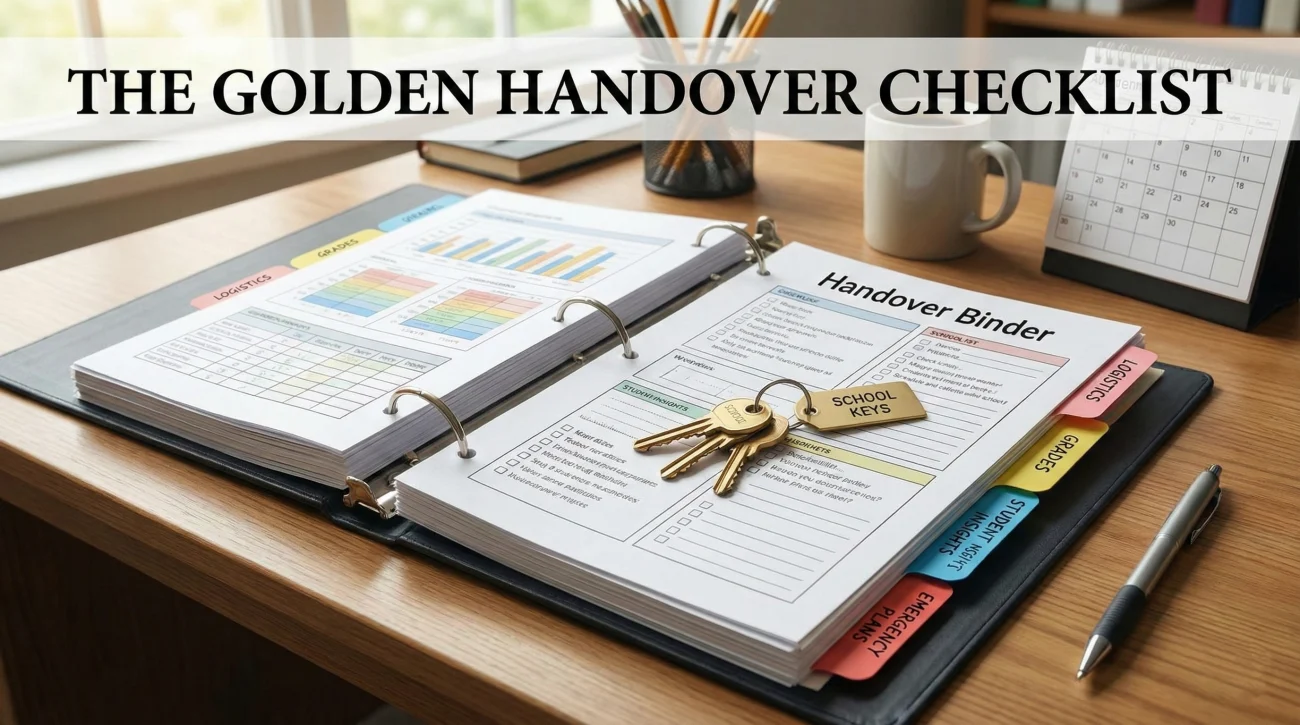Teacher Resignation Letter to Principal (End-of-Year & Mid-Year) 4 Teacher Handover Binder Checklist