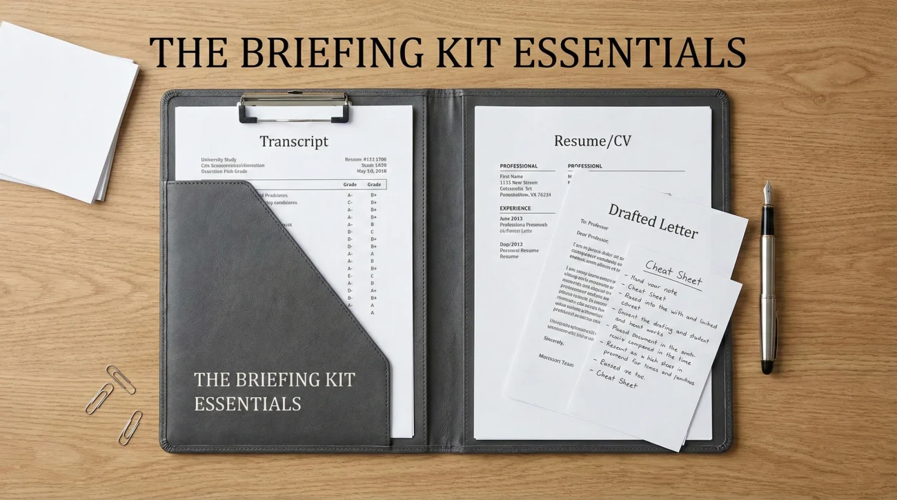 Asking a Professor for a Reference: For Interns & Students 5 The Briefing Kit Checklist