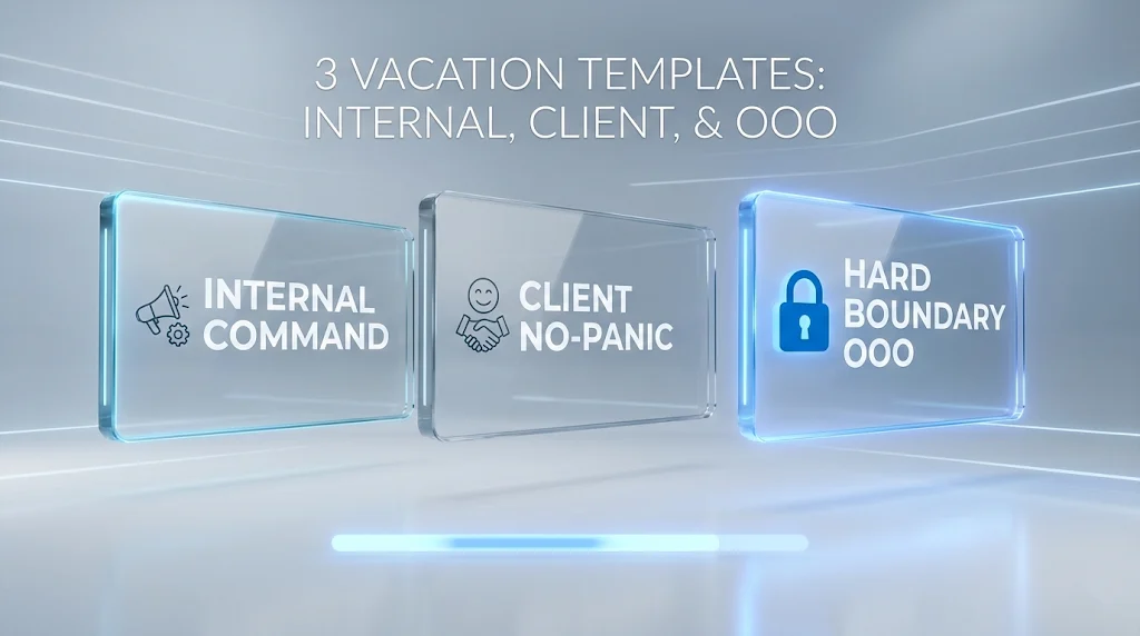 Vacation Handover Email: How to Delegate Before You Fly 3 Vacation Email Templates Collection