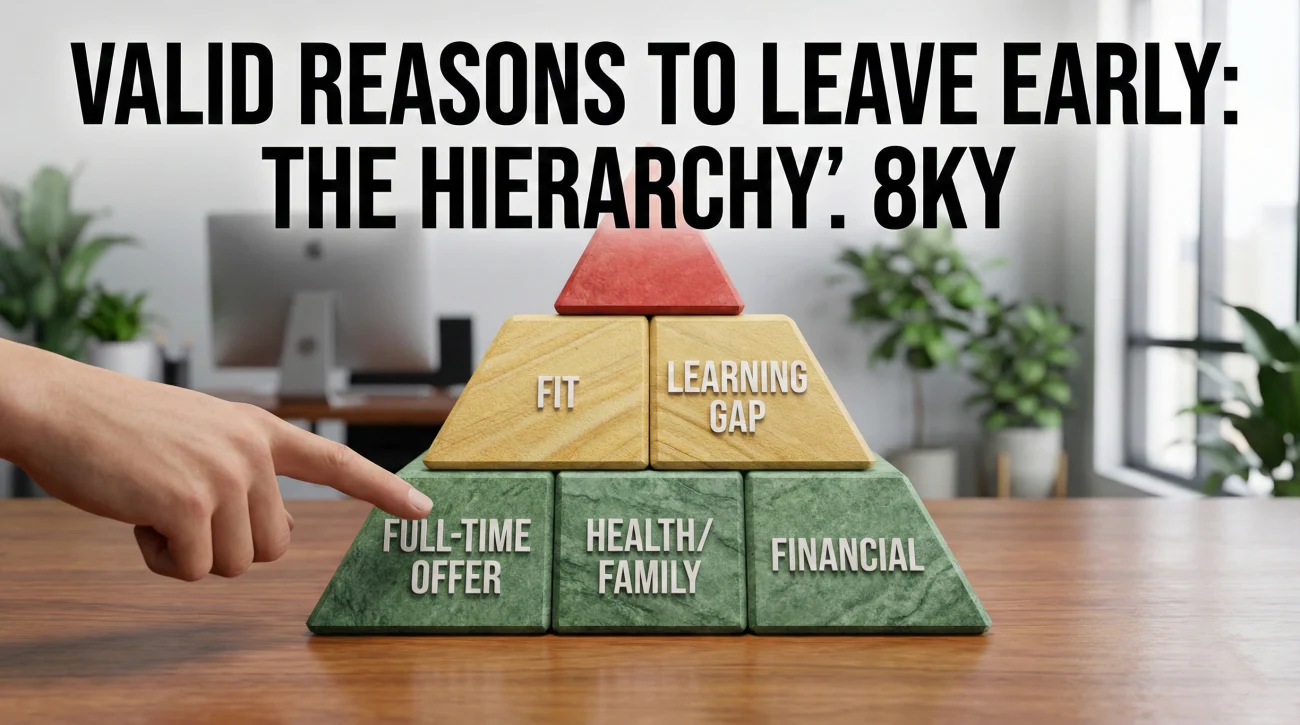 Valid Reasons For Early Exit - Tiered System
