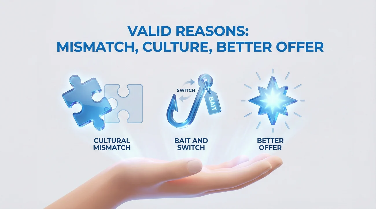 Valid Reasons To Resign Early - Role Mismatch Cultural Fit