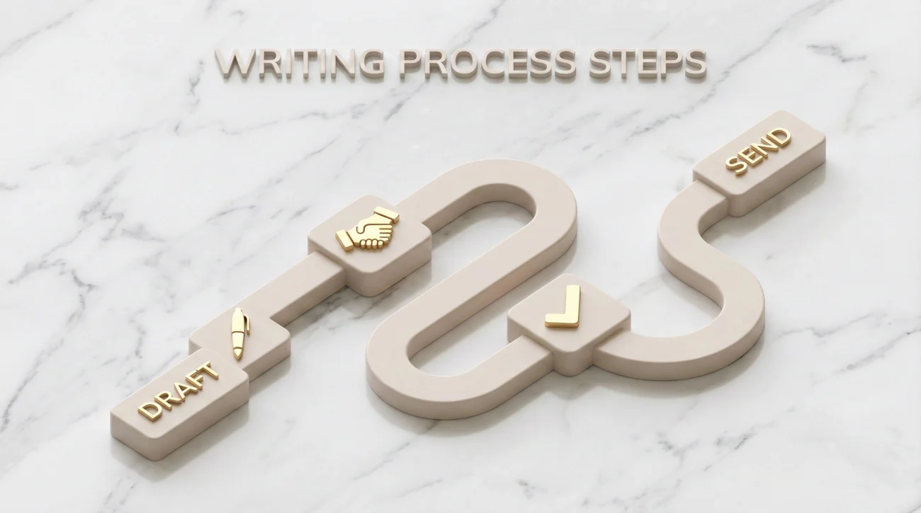 How to Write a Resignation Email: 10+ Copy-Paste Templates 3 Writing Process Flowchart