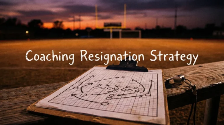 Coaching Resignation Letter to Athletic Director: Season Timing